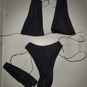 Micro Tri Top Thong Bottom Fluid Bikini